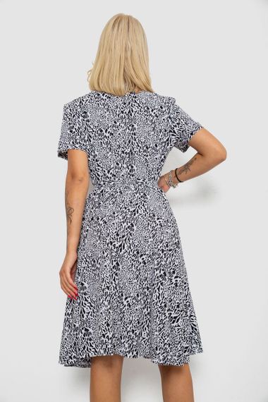 Платье софт с принтом, цвет белый, 230R0032-4 | Зображення 3