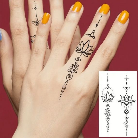 Набір дитячих тимчасових тату "Чорні міні №2" black-tattoo-mini-set-2-3, 30 штук по 9,5*5,5 см | Зображення 4
