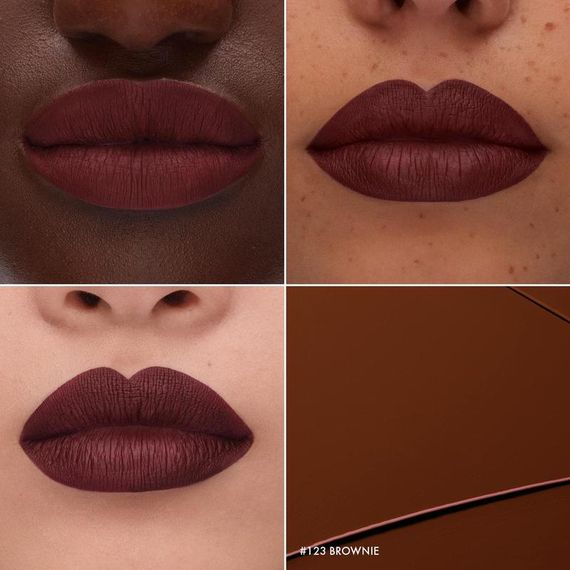 Жидкая матовая помада Sephora Cream Lip stain - 123 Brownie (5 ml) | Зображення 1