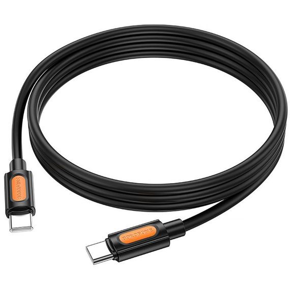 Дата кабель Borofone BX114 Structure Type-C to Type-C 60W (1m) Black | Зображення 4