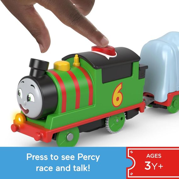 Паровозик Томас і друзі Моторизований поїзд Персі, що розмовляє, Thomas & Friends Motorized Train Talking Percy Engine | Зображення 3