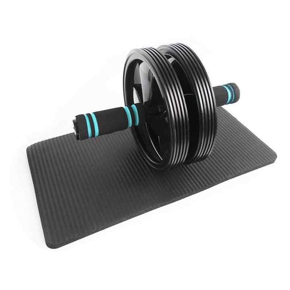 Колесо для пресса U-Powex Ab wheel with mat (d18.5cm.) Black | Зображення 2