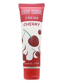 Лубрикант Hot Kiss Вишня на водній основі  100 мл Червоний 00185