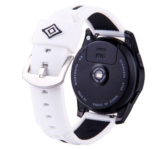 Силіконовий ремінець Primo Dart для годинника Huawei Watch GT 2 / GT Active 46mm - White&Black | Зображення 1