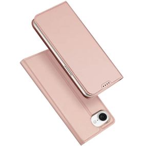 Чохол-книжка Dux Ducis з кишенею для візиток для Apple iPhone 16e (6.1") Rose Gold