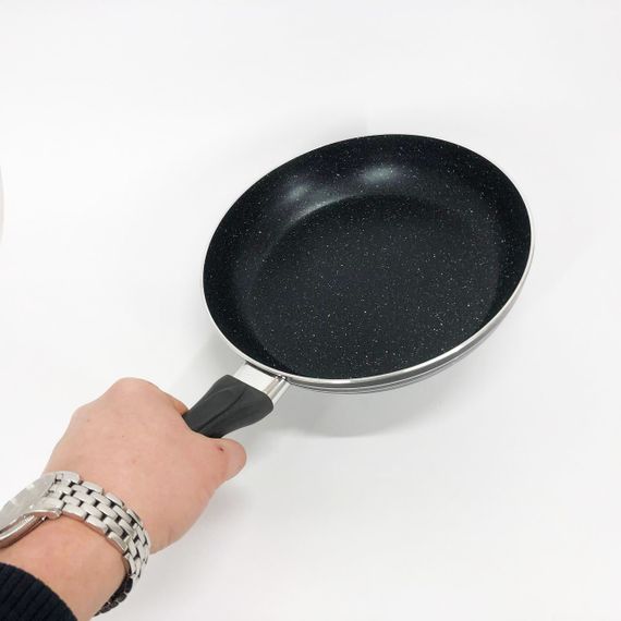 Сковорода 22 см чорний мармур UNIQUE UN-5153 | Антипригарна сковорода Мармурова сковорода | Зображення 8