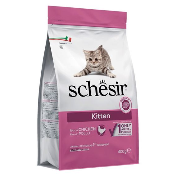 Schesir Kitten сухий корм з куркою для кошенят, 400 гр | Зображення 1