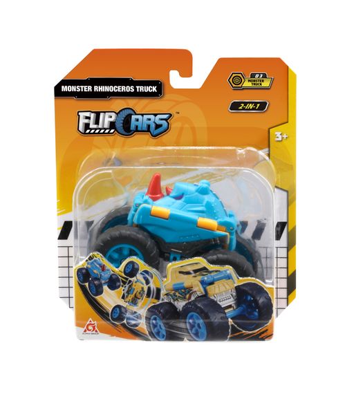 Машинка-трансформер Flip Cars 2 в 1 Монстр-трак Носорог (EU463875A-03) | Зображення 4