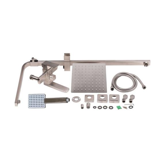 Душова система універсальна Lidz Kubis 1030 на три споживача (з виливом) (k35) LDKUB1030NKS28538 Nickel | Зображення 7