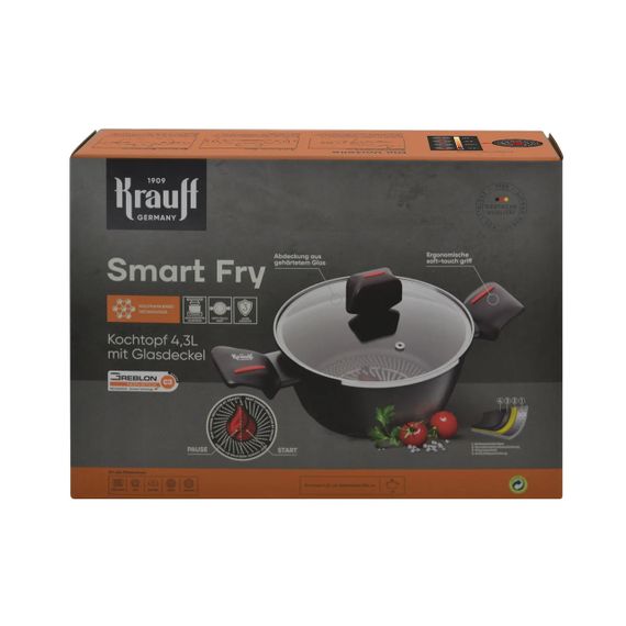 Кастрюля Krauff Smart Fry 25-45-160, 4.3 л, 24 см, алюминиевая с крышкой и антипригарным покрытием | Зображення 7