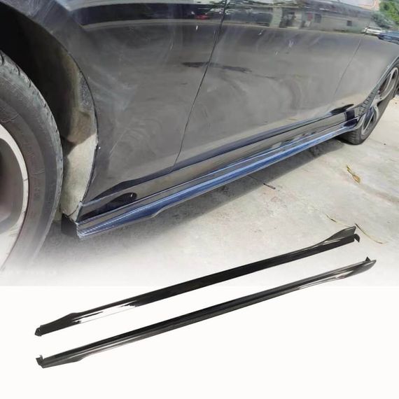 Боковые пороги (для E63 AMG 2020-2023, Карбон) для Mercedes E-сlass W213