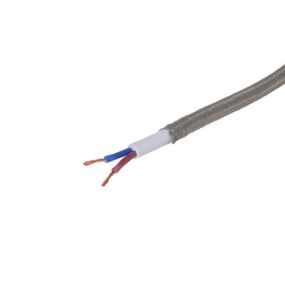 Декоративный кабель в тканевой оплетке IU-2 2x0,75 GY (1м)