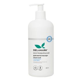 Засіб для миття посуду DeLaMark з іонами срібла Алое віра 0.5 л (4820152331007)