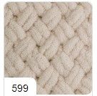 Плед плюшевий 85*85см колір 599 ручної роботи з пряжі пуфі узор плетінка