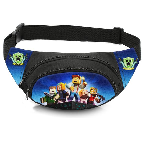 Сумка-бананка детская с принтом Minecraft поясная сумка для мальчика (4519)