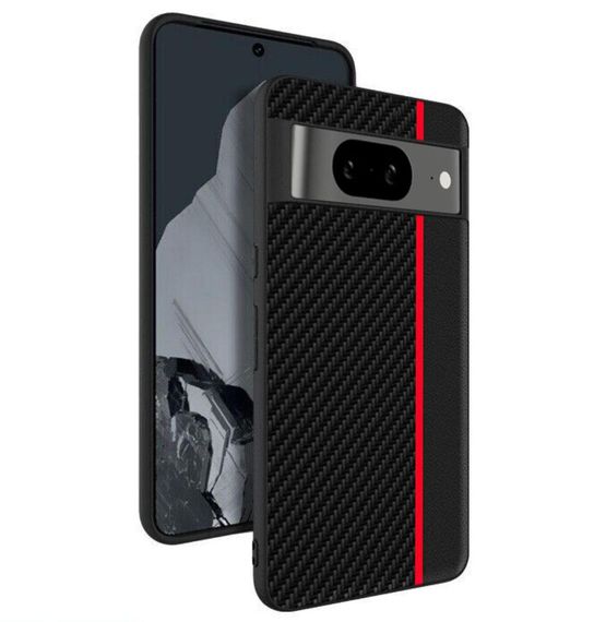 Чехол накладка Primolux CFC для Google Pixel 8 - Black&Red | Зображення 1