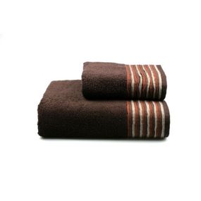 Полотенце Home Line махровое Eirene new темно-коричневое 50х90 см (103501)