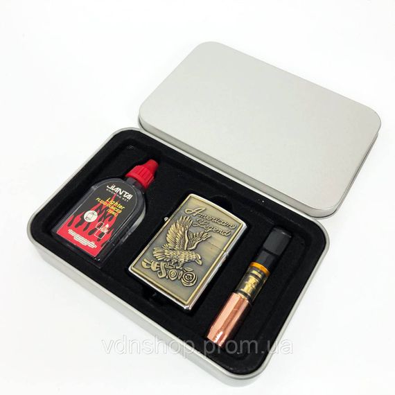 Сувенірні запальнички N9, Вітрозахисна запальничка, Запальнички бензинові Подарункові EI-29 | Зображення 3