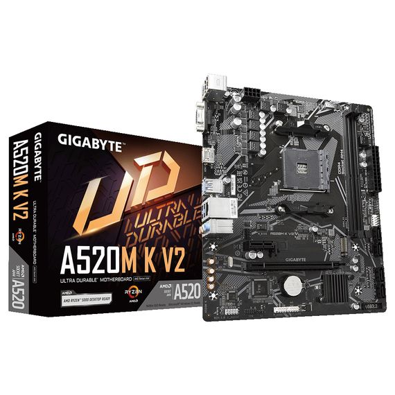 Материнська плата GIGABYTE A520M K V2 | Зображення 3