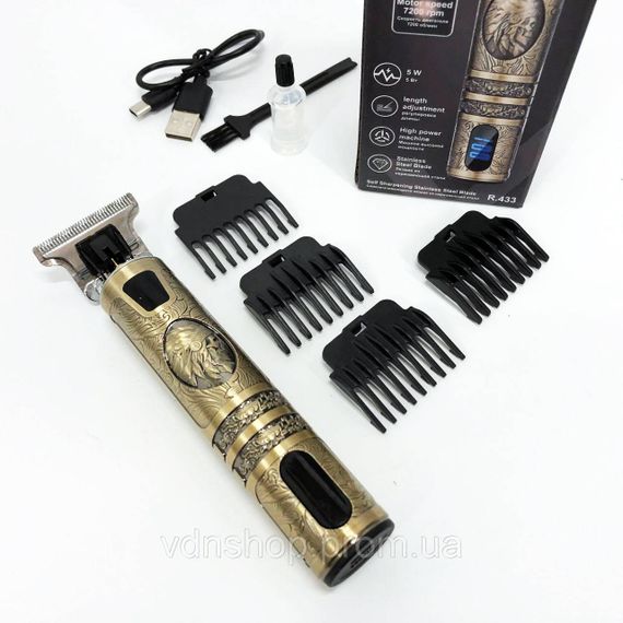 Машинки для стрижки професійні машини, Бездротова акумуляторна машинка для стрижки волосся DT-67 | Зображення 4