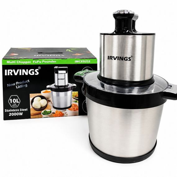 Измельчитель-чоппер Irvings IMCE02SS, 10 л, 2000 Вт, с чашей из нержавеющей стали | Зображення 2