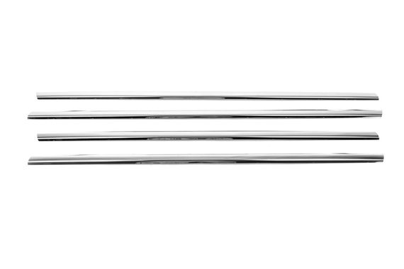 Наружняя окантовка стекол (4 шт, нерж) SD/SW, Carmos - Турецкая сталь для Renault Megane II 2004-2009 гг | Зображення 5