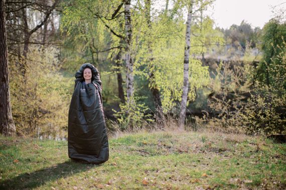 Спальний мішок Tramp Shypit 200XL ковдра з капюш лівий olive 220/100, спальник туристичний для походу і риболовлі | Зображення 3
