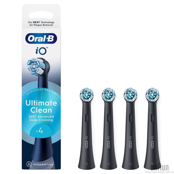 Насадки для електричної зубної щітки BRAUN Oral-B iO RB CBF-4 Ultimate Clean (4)
