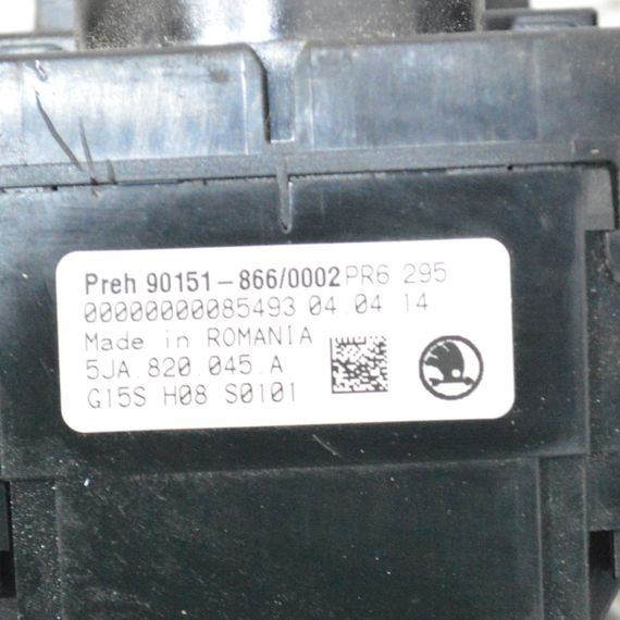 Блок управління клімат контролем Skoda Rapid 2012-2019 Панель пічки кондиціонера Шкода Рапід 5JA820045A G15SH08S0101 | Зображення 4