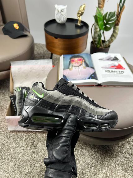 Кросівки  N1k2 M Air Max 95 PRM Black Grey Lime весна / літо / осінь A3590 42 26,5 | Зображення 4