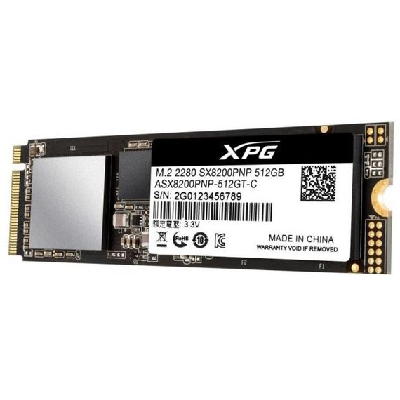 Накопичувач SSD M.2 2280 512GB ADATA (ASX8200PNP-512GT-C) | Зображення 1