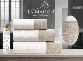 Подарунковий набір рушників La Maison, 3 шт. з ароматом Yaren