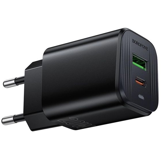 МЗП Borofone BAS83A Star PD20W+QC3.0 (1USB-A/1C) Black | Зображення 2