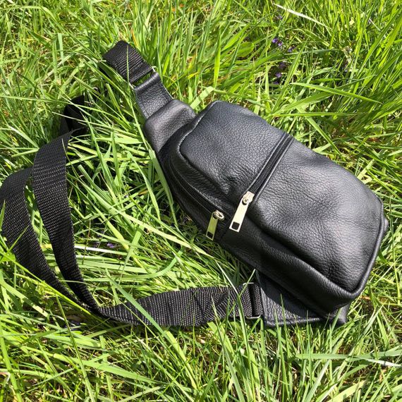 Сумка крос-боді гладка, Сумки слінг чоловічі крос боді, Чоловіча міська сумка крос-боді HR-62 | Зображення 8