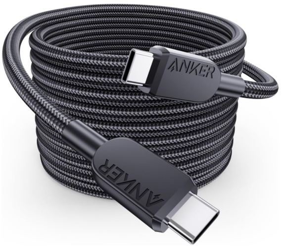 Кабель Anker 310 USB-C to USB-C - 1.8m 240W Nylon Black | Зображення 5