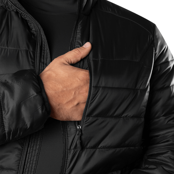 Легкий Пуховик Storm Hood 2.0 Чорний (8255), XL | Зображення 3