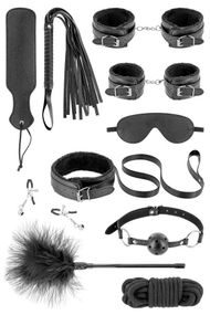 Набір для BDSM Fetish Tentation SM Bondage Box in vegan leather 10 pcs Sex Aura
