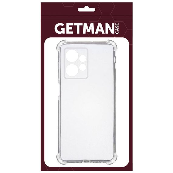 TPU чехол GETMAN Ease logo усиленные углы Full Camera для Xiaomi Redmi Note 13 4G Бесцветный (прозрачный) | Зображення 1