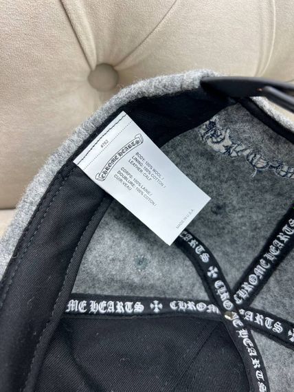 Кепка Chrome Hearts сіра кашемірова gu607 | Зображення 9