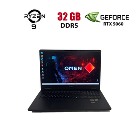 Игровой ноутбук HP Omen 17z-db100 / 17.3" (1920x1080) IPS / AMD Ryzen AI 9 365 (10 (20) ядер по 2.0 – 5.0 GHz) / 32 GB DDR5 / 1000 GB SSD / nVidia GeForce RTX 5060, 8 GB GDDR7, 128-bit / WebCam б/у