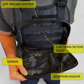 Практична чоловіча сумка слінг, Сумка чоловіча плечова плечова сумка месенджер кобура RF-91