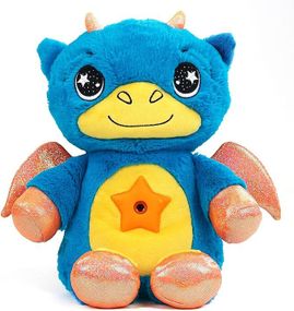 Ночник игрушка, Плюшевый ночник, синий дракон