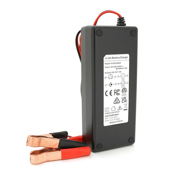 Зарядка для АКБ Li-ion 25.2V,6S,4A,крокодилы. индикация,172x72x40mm | Зображення 2