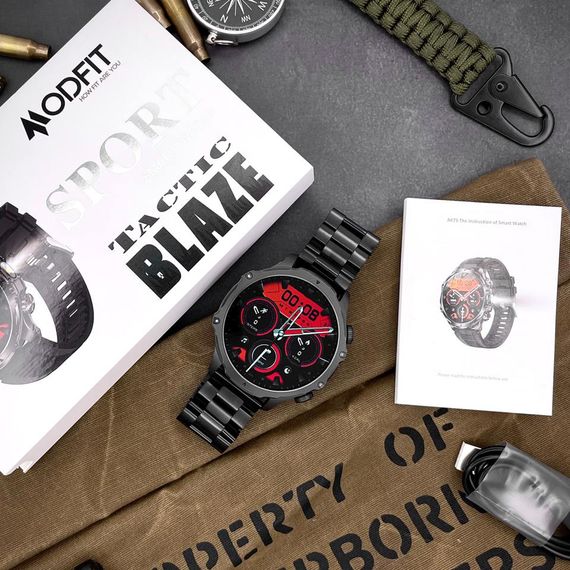 Розумний годинник Modfit Tactic Blaze Black Steel | Зображення 3