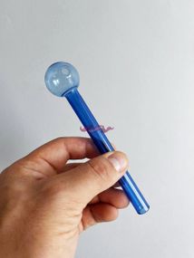 Стеклянная трубка Oil Long Blue
