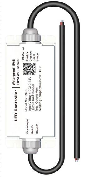 Контролер керування PROLUM RGB Wi-Fi TUYA TOUCH 18A Герметичний IP68 Series HomeLink