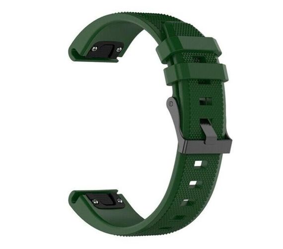 Силіконовий ремінець Primo для годинника Garmin Fenix 3 / 3HR / Fenix 5X / 6X - Army Green | Зображення 1