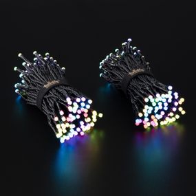 Smart LED Гирлянда Twinkly Strings RGB 250, Gen II, IP44, длина 20м, кабель черный (TWS250STP-BEU)