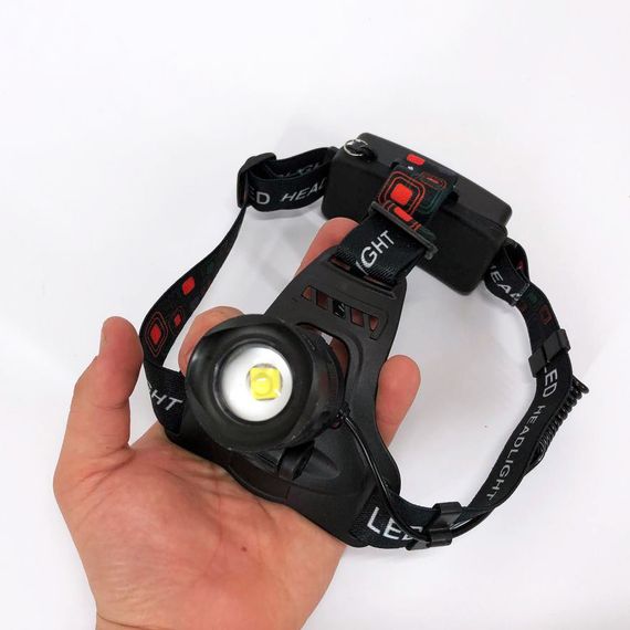 Потужний ліхтар налобний для риболовлі Bailong BL-T32-P50, Потужний акумуляторний AN-768 ліхтарик налобний | Зображення 2