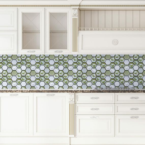 Декоративна ПВХ плитка на самоклейці 280х300х5мм Соти, ціна за 1 шт. (СПП-502) SW-00000666 | Зображення 4